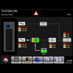 ORVALDI V10K 3f/3f on-line 10kVA/10kW z bat. 8min. i panelem dotykowym 4,3"